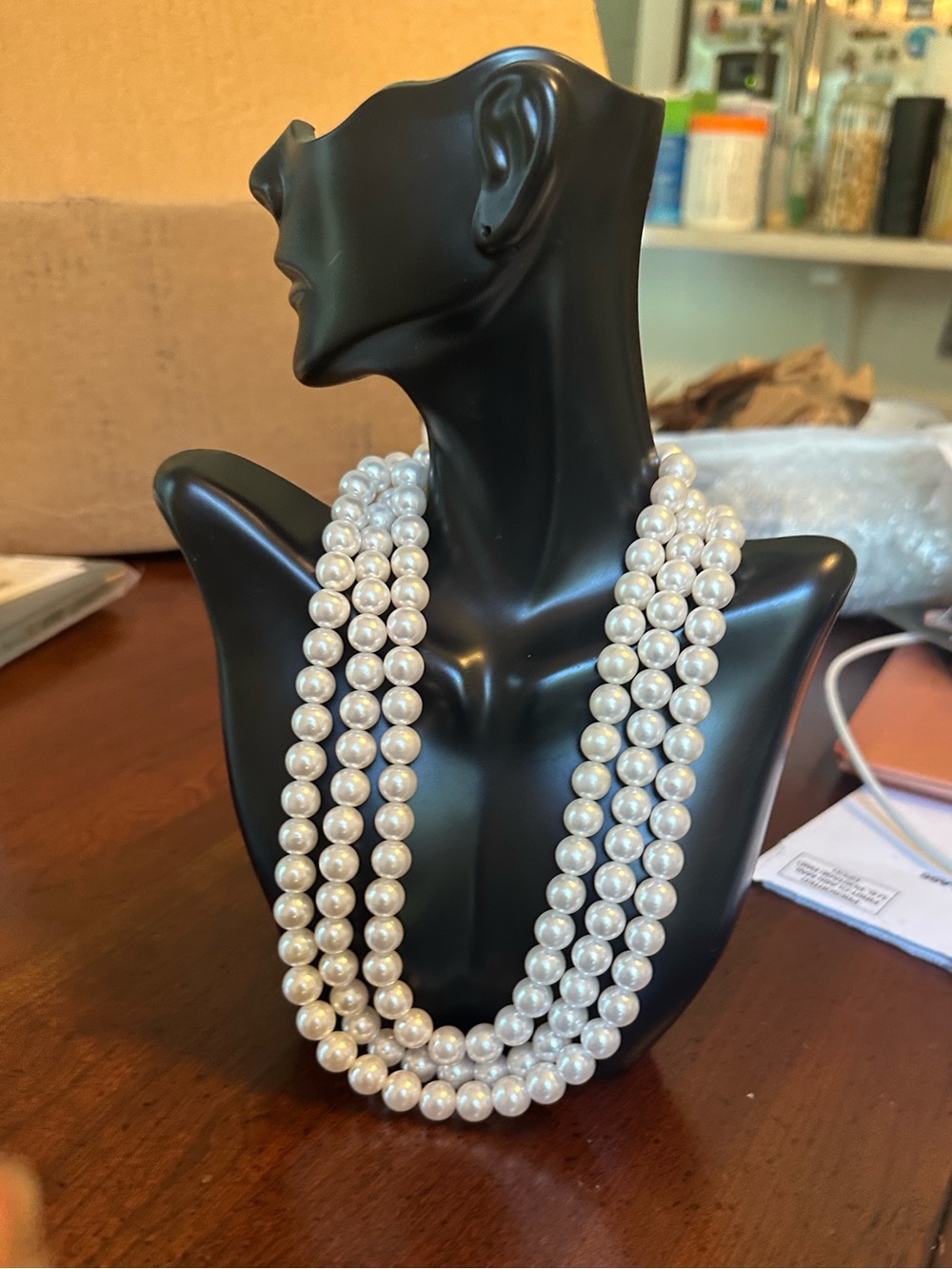 Classic Multi-Strand White Pearl Necklace - Timeless Women’s Jewelry